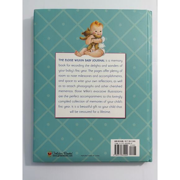 The Eloise Wilkin Baby Journal Memory Book Hardcover Keepsake NEW - Picture 2 of 6